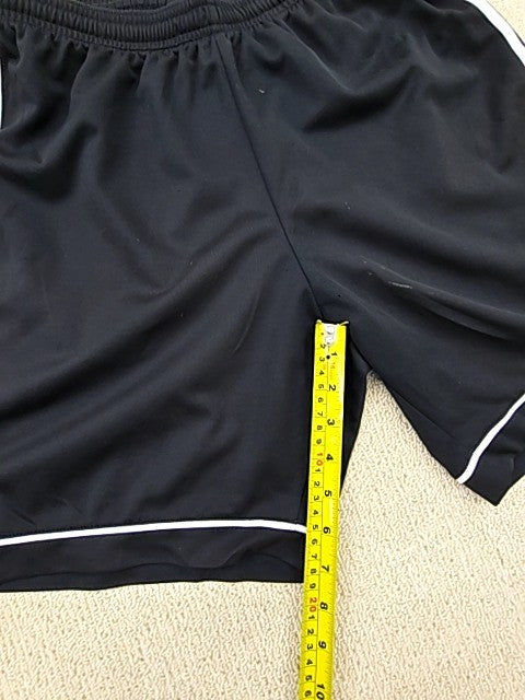 Adidas Men's Black 3 Stripes Shorts Size M Regular Fit Pockets