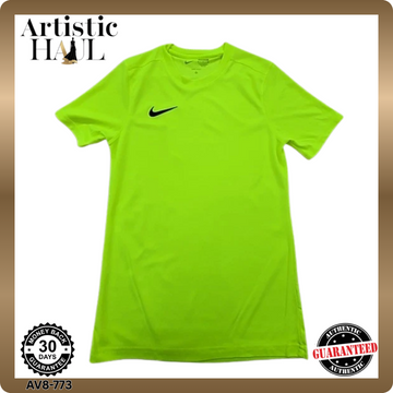 Nike Youth S Green Dri-FIT Slim Fit Short Sleeve Jersey