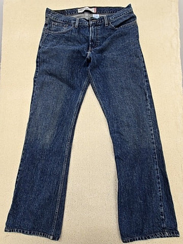 Levi's Men's Dark Wash 527 Slim Bootcut Jeans 34x34