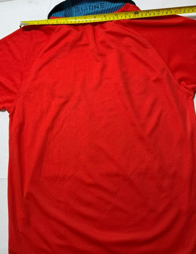 Nike England Away Football Shirt Red Men's Medium 100% Polyester