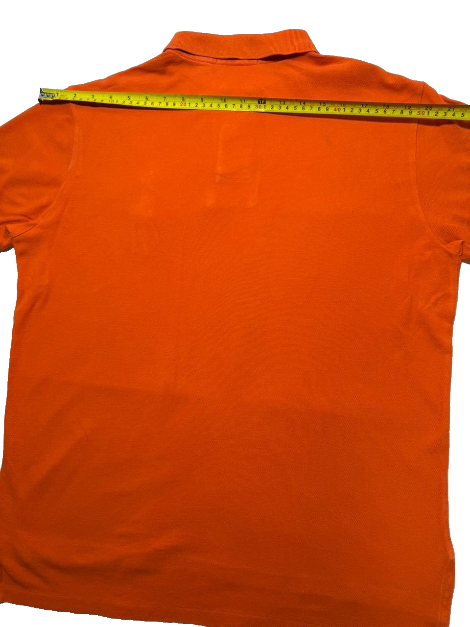 Ralph Lauren Polo Shirt Custom Fit Orange Big Pony Men's Size L