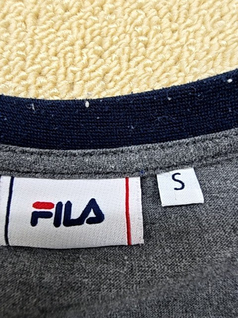Fila Men's Gray Short Sleeve Crew T-Shirt Size S