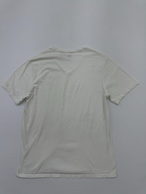 Levi's Men's White Jersey – Size XL, V- levis One-off pre-loved, V-Neck