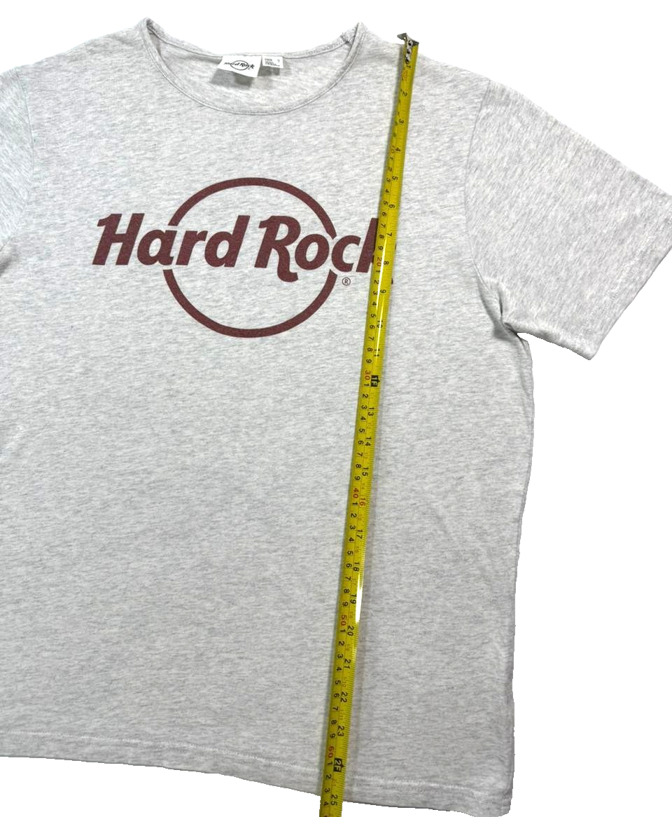 Hard Rock Cafe Unisex Gray Cotton T-Shirt - Size S
