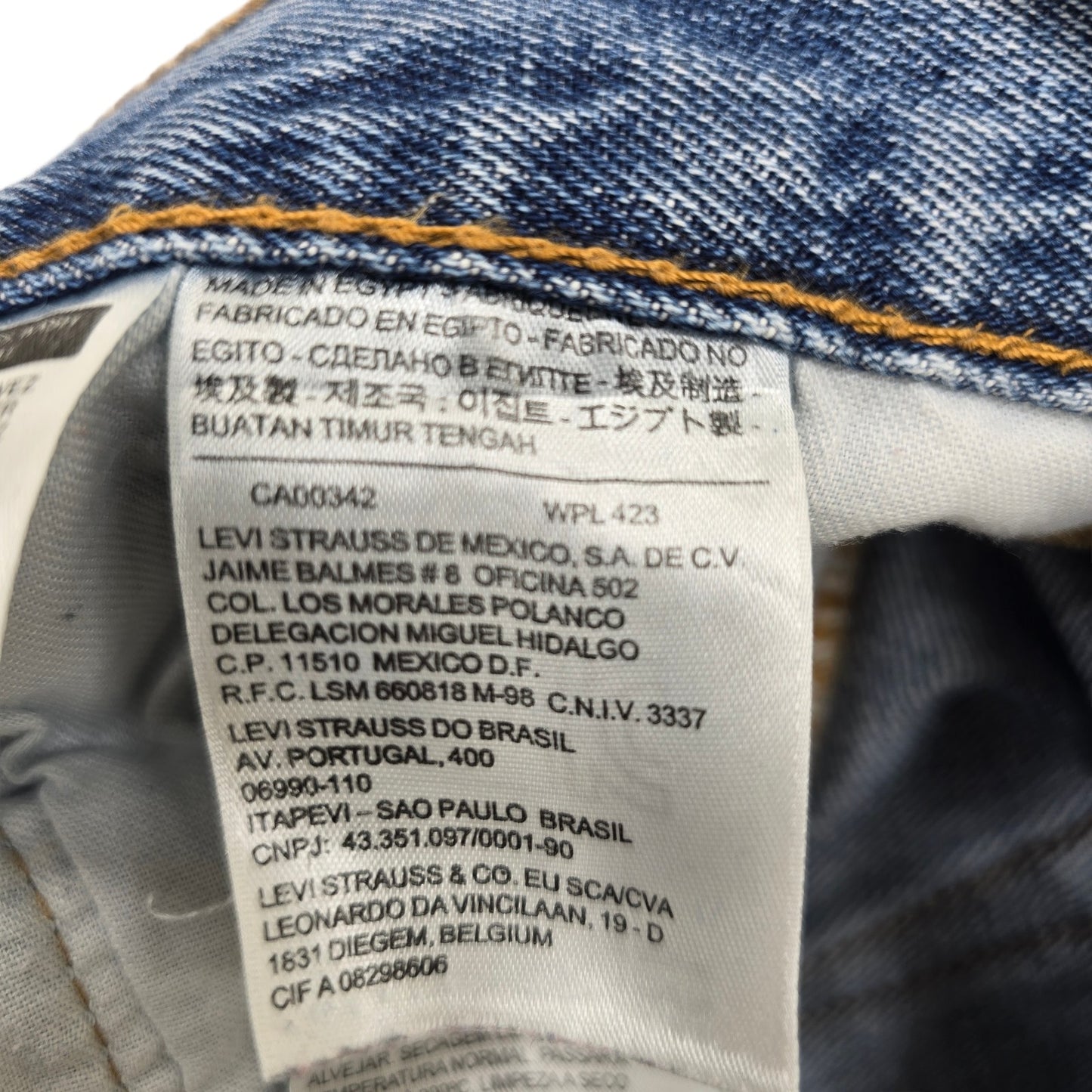 Levi’s 501 Men's Light Blue Straight Jeans W34 L34