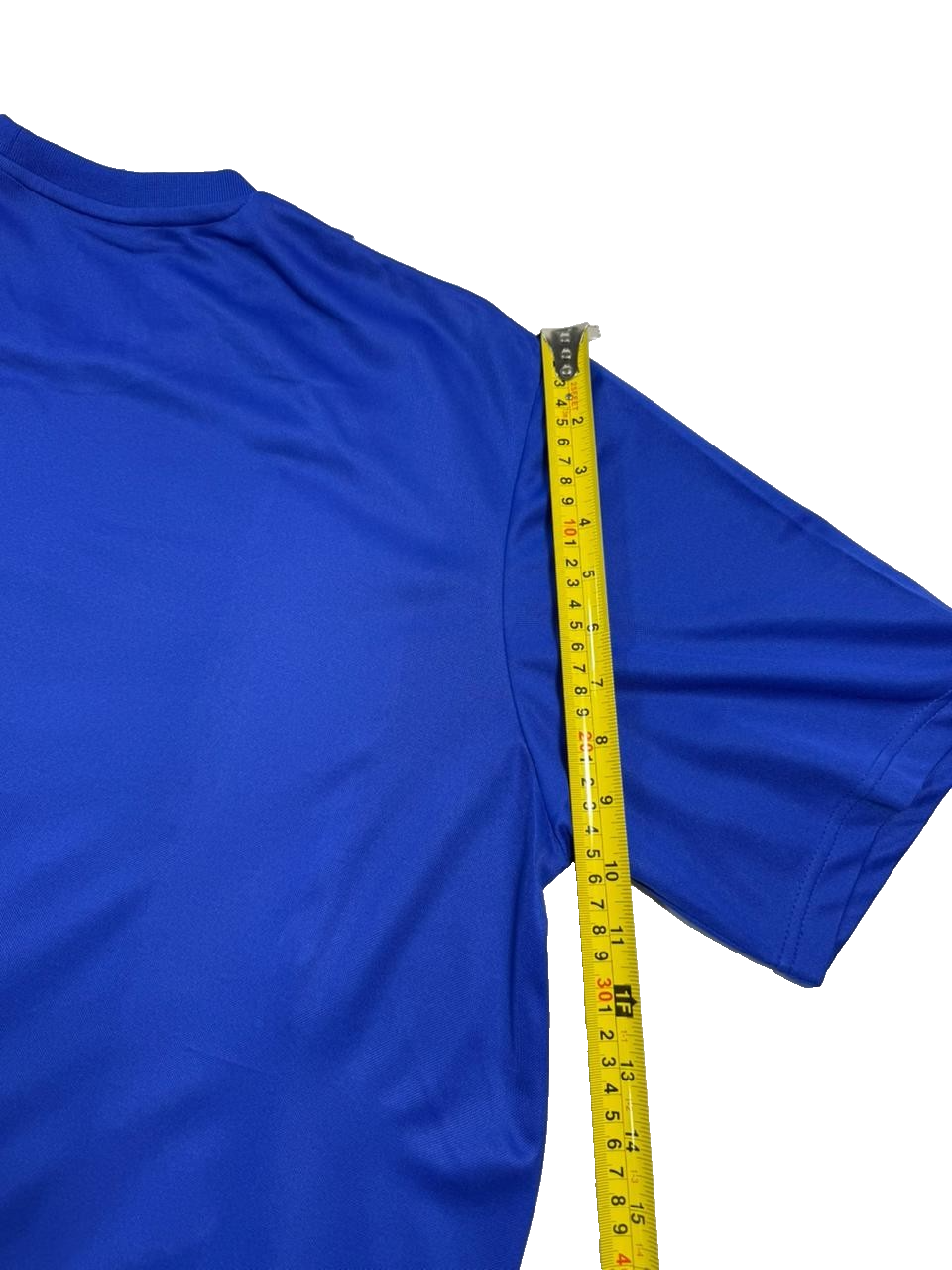 Adidas Men's Royal Blue Climalite Training Jersey White Stripes Ecole De Foot L