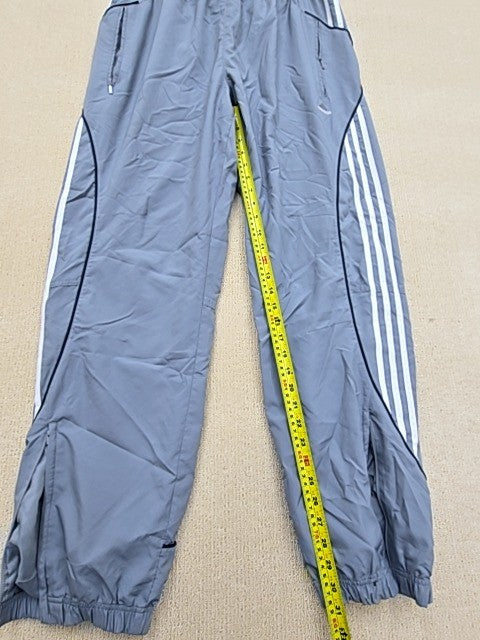 Adidas Men's Grey 3-Stripes Track Pants XL