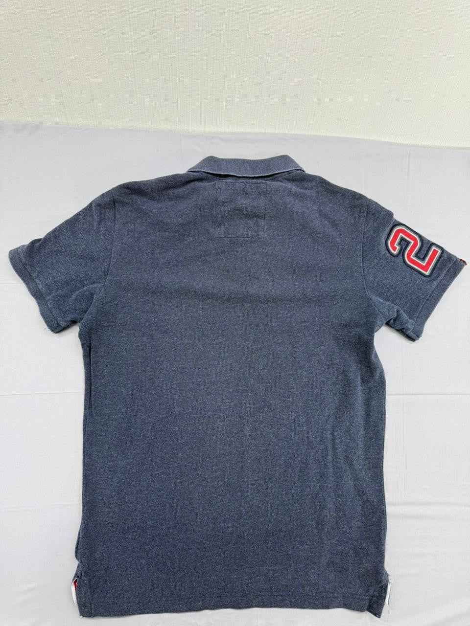 Superdry Men's Navy Short Sleeve Polo Shirt Size M M1100094A