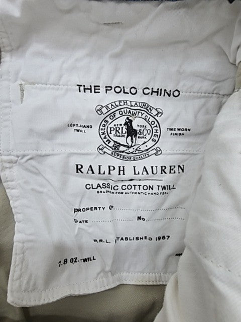 Polo Ralph Lauren Men Light Khaki Chino Pants 38x30 Classic Fit