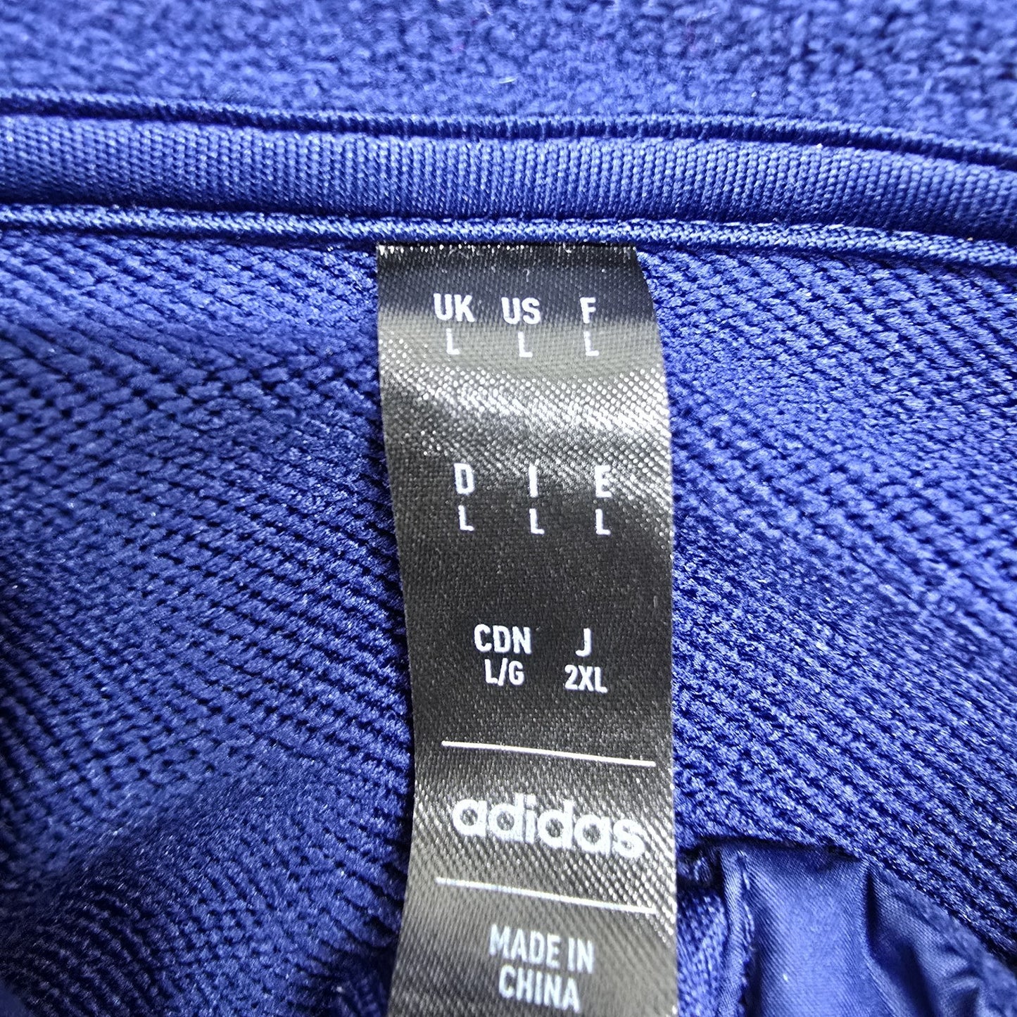 Adidas Men's Navy Blue France Rugby Jacket Size L
