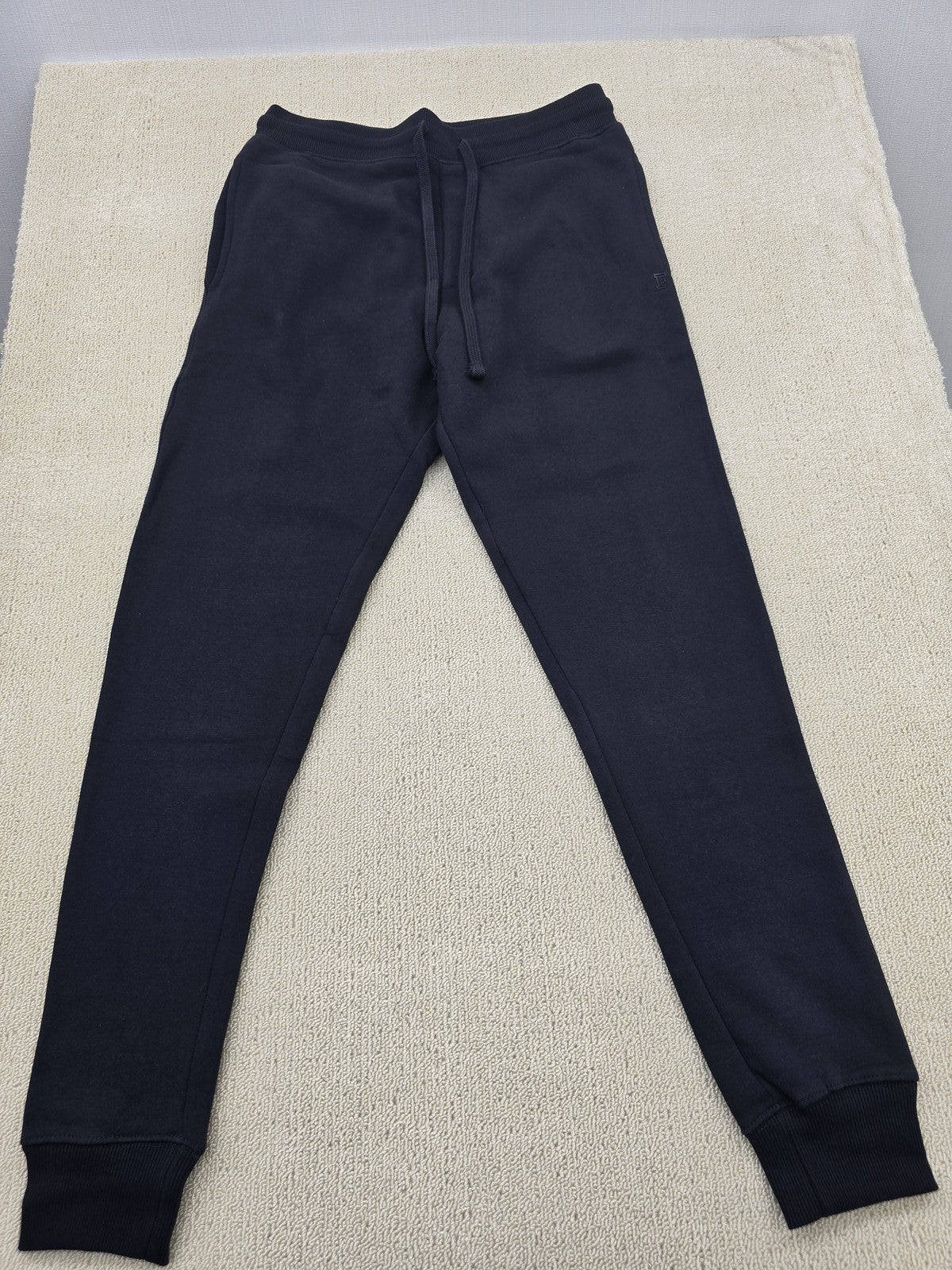 French Connection Black Cotton Blend Jogger Sweatpants M Long Inseam Men
