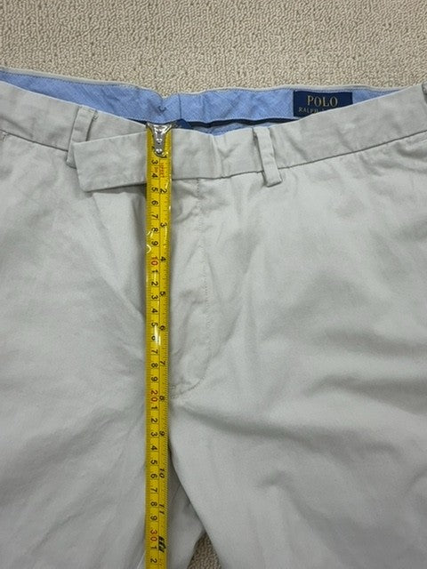 Polo Ralph Lauren Men's Grey Stretch Slim Chino Pants Cotton