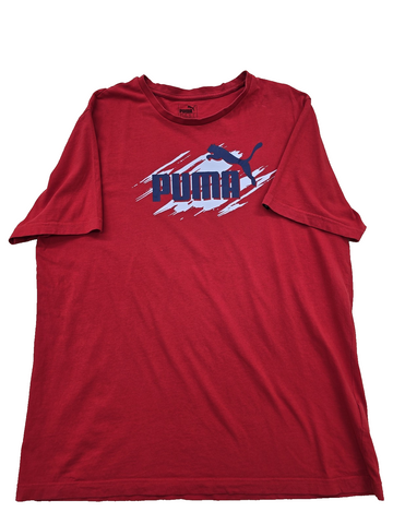 Puma Men's Red XL Short Sleeve Crew Neck T-Shirt