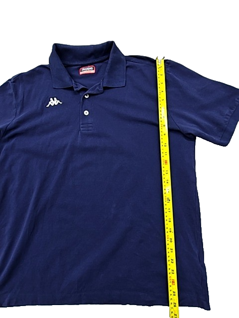 Kappa Men's Navy Blue Polo Shirt XL Cotton Pique Logo