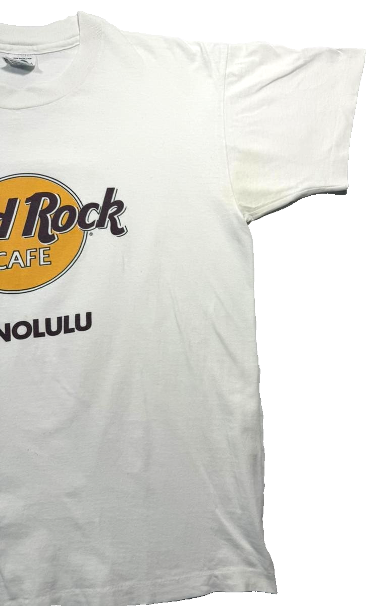 Vintage 90'S Kids Hard Rock Cafe Honolulu T-Shirt - Size L