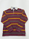 Polo Ralph Lauren Boys Shirt Size 170 | Burgundy Striped | Regular Fit Polo