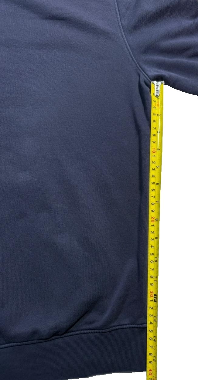 Champion Powerblend Fleece Pullover Hoodie In Navy Blue - Size S