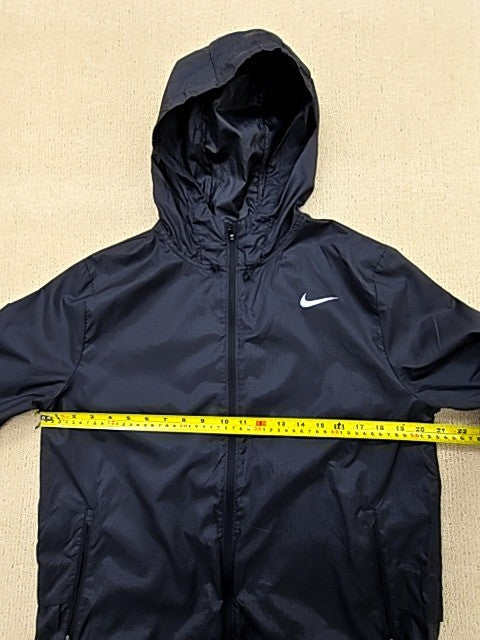 Nike Women's Black Hooded Running Jacket Size M CU3217-010