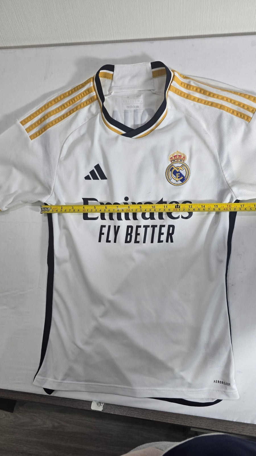 Adidas Real Madrid Jersey Men's Small White Edouard 95 Fly Better