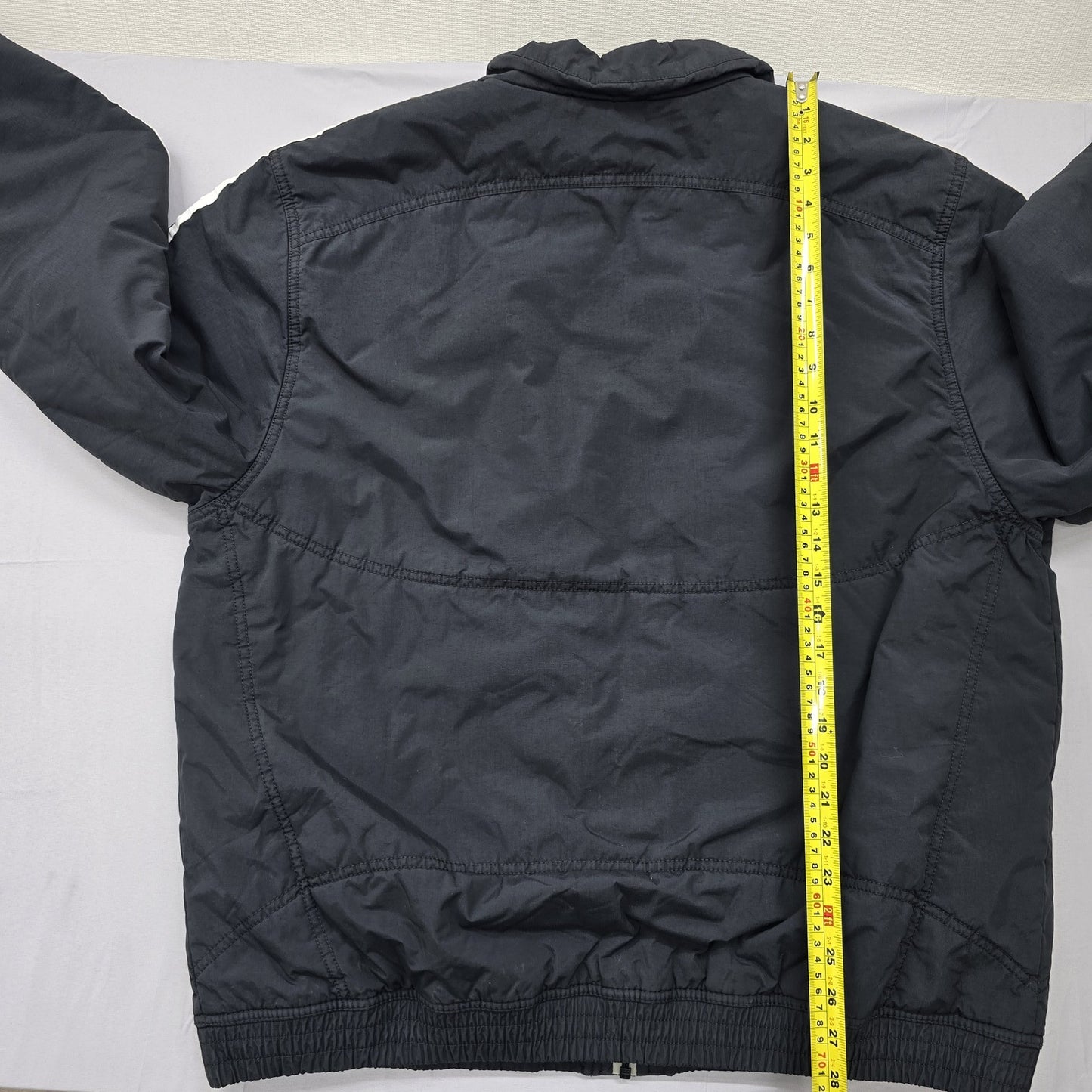 Adidas Men's Black Track Jacket XL Originals 3-Stripes Full Zip