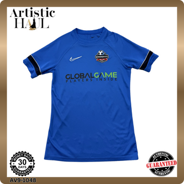 Nike Dri-FIT Blue Soccer Jersey M Short Sleeve Crewneck