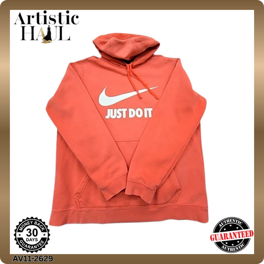 Nike Men's Orange Hoodie – Size L