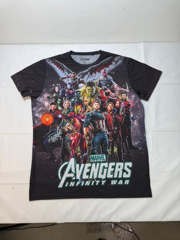Marvel Avengers Infinity War T-Shirt XL Men's Full Print Graphic Top