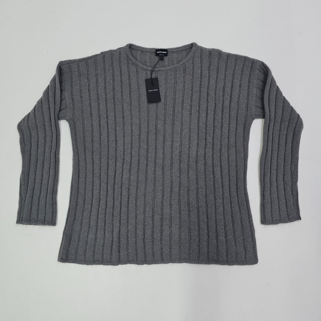 Giorgio Armani Crew-Neck Sweater Wool Long Sleeve 56 Bnwt