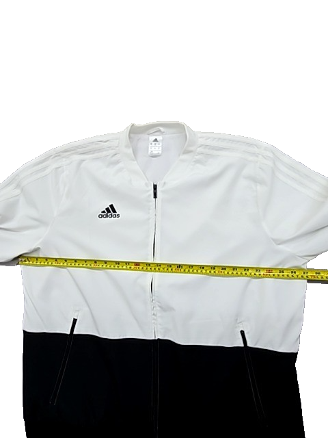 Adidas Originals Men's Track Jacket 2XL White/Black Color Block Full Zip