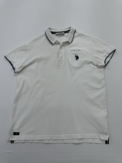 U.S. Polo Assn Men White Polo Shirt size S product image 1