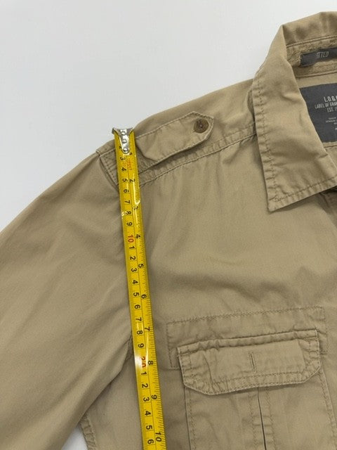 H&M Men's Khaki Chest Pocket Button-Down Shirt M