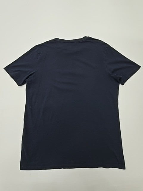 Jack & Jones Men Navy Logo Graphic T-Shirt Crew Neck Size XL Regular Fit