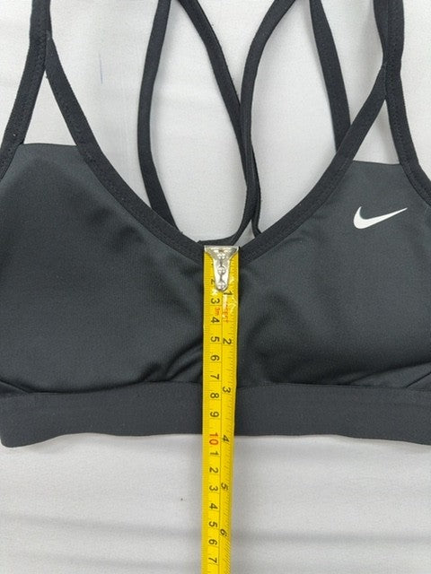 Nike Women's Black Swoosh Sports Bra Size S Padded Dri-FIT Racerback
