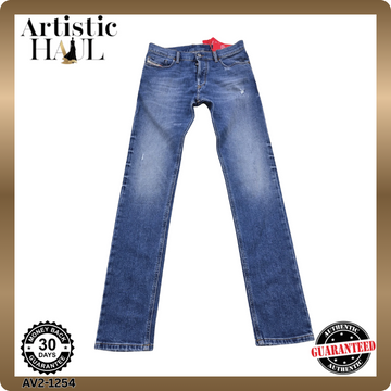 Diesel Women's Distressed Medium Wash Jeans W29 Button Fly Denim