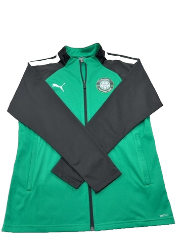 Puma Men's Green Celtic FC Track Jacket Size L Full Zip