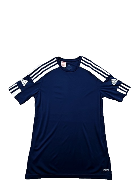 Adidas Youth Navy T-Shirt – Size XL, Striped, Short Sleeve
