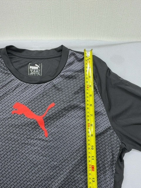 Puma Men's Gray L Training T-Shirt Short Sleeve Crew Neck