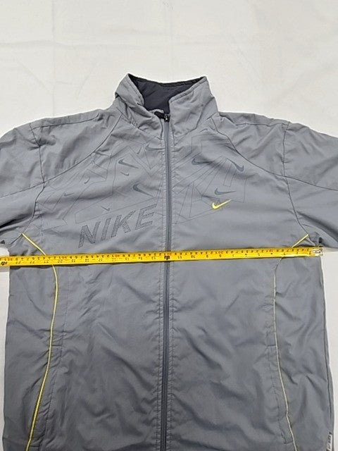 Nike Men's Grey Track Jacket XXL Running Reflective Zipper