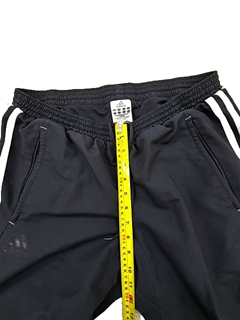 Adidas Unisex Black 3-Stripes Track Pants Size M