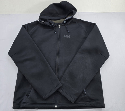 Helly Hansen Men's Black Jacket – Size L, Hooded