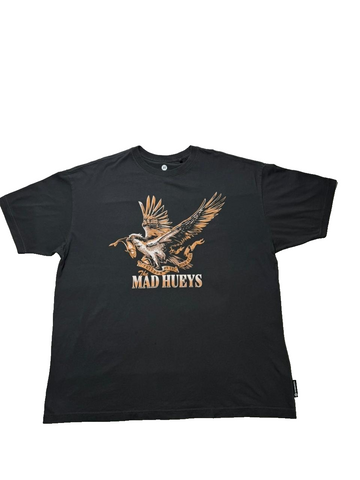 The Mad Hueys Freedom Hueys | Womens Oversized Ss Tee - Vintage Black | Size:Xl
