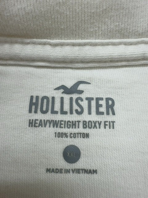 Hollister Men White T-Shirt size XXL product image 4