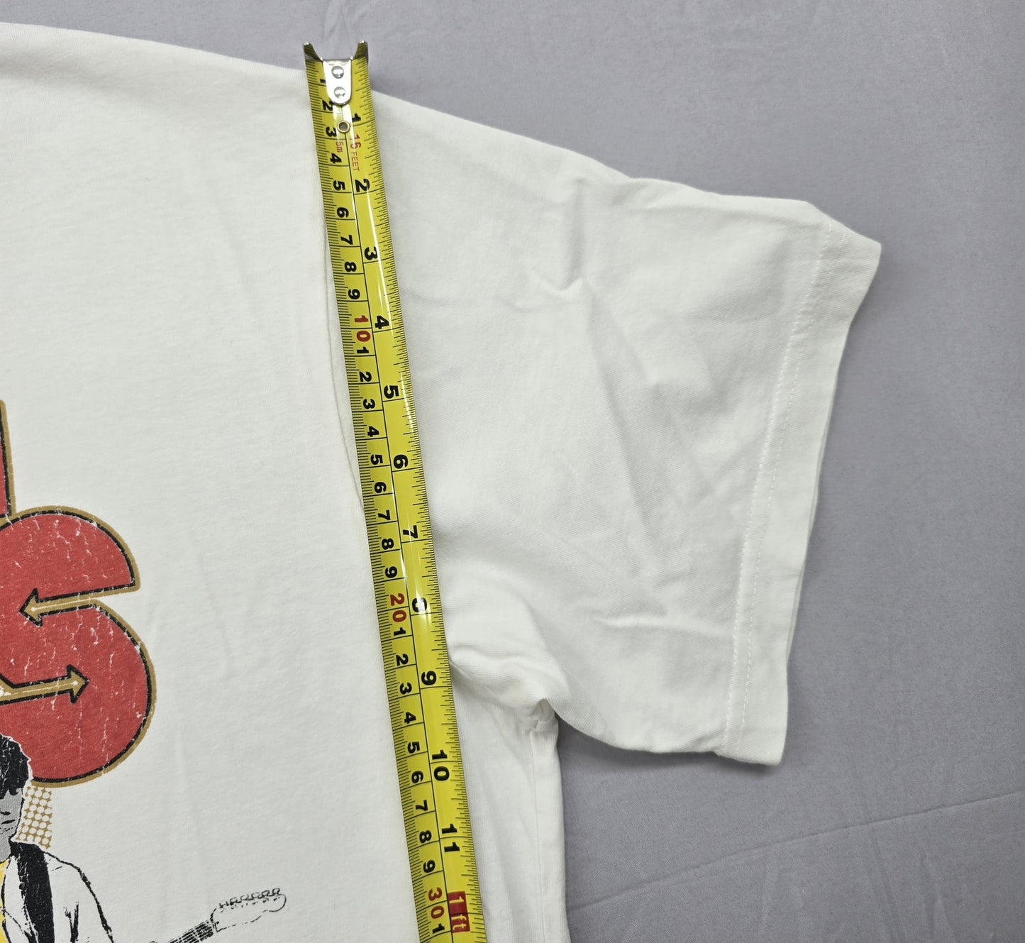 1981 Rolling Stones Vintage White Cotton T-Shirt Med M Men's