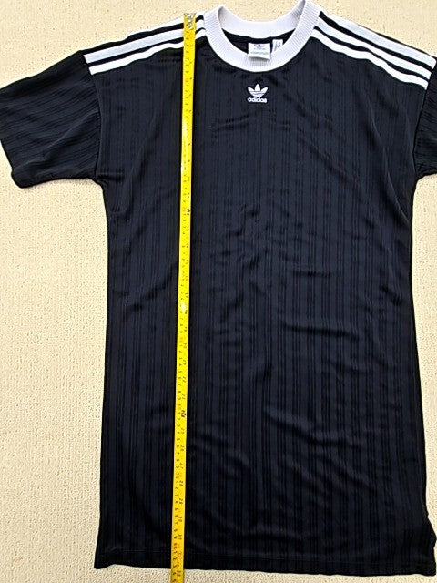 Adidas Women's Black T-Shirt – Size 12, Short Sleeve