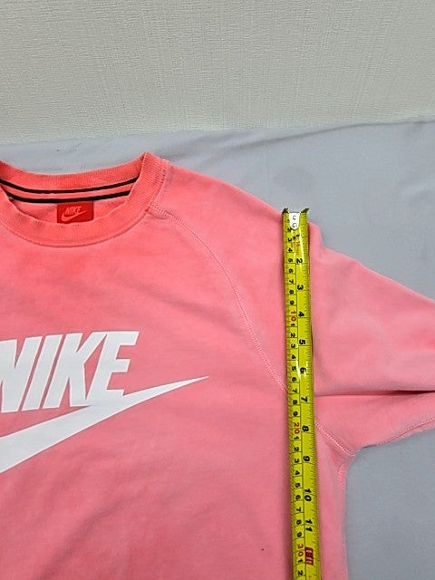 Nike Pink Fleece Crew Neck Sweatshirt Size S Unisex