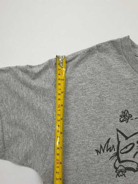 DLF Boys Heather Gray Cartoon Nahui T-Shirt Size M Regular Fit