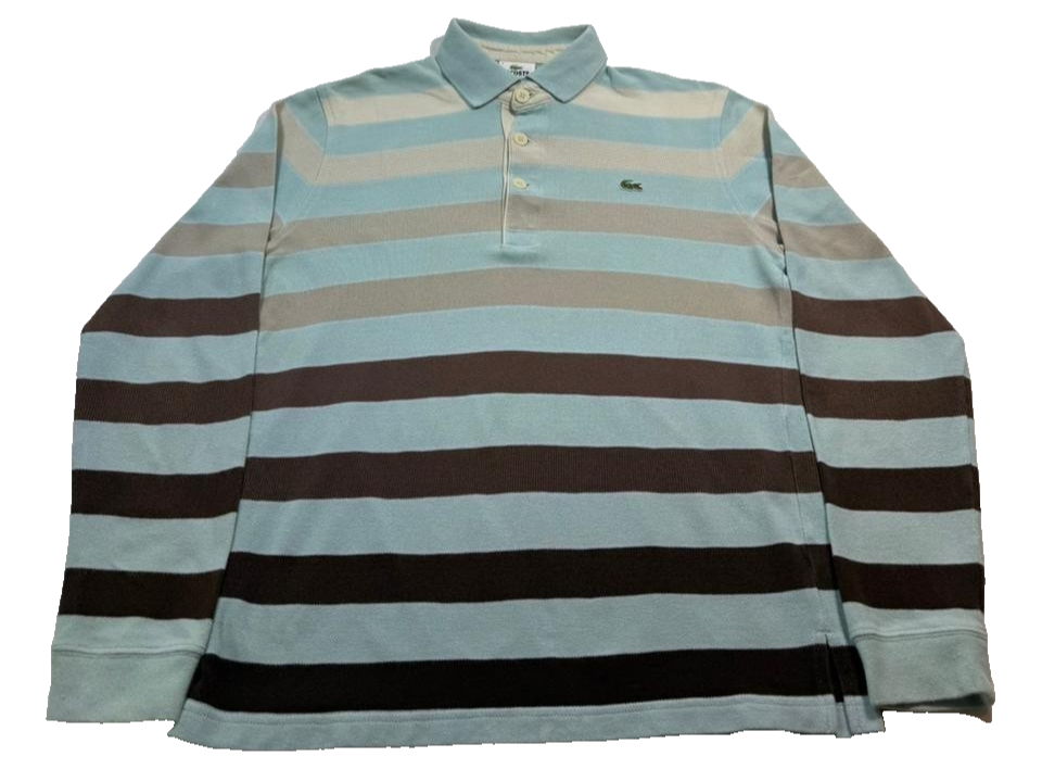 Polo Ralph Lauren Men's Royal Blue Piqué Polo – Yellow Big Pony Logo | Pre-Loved Size L | Artistic Haul