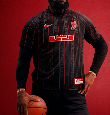 Lebron x Liverpool F.C. Men's Nike Dri-FIT Stadium Football Shirt