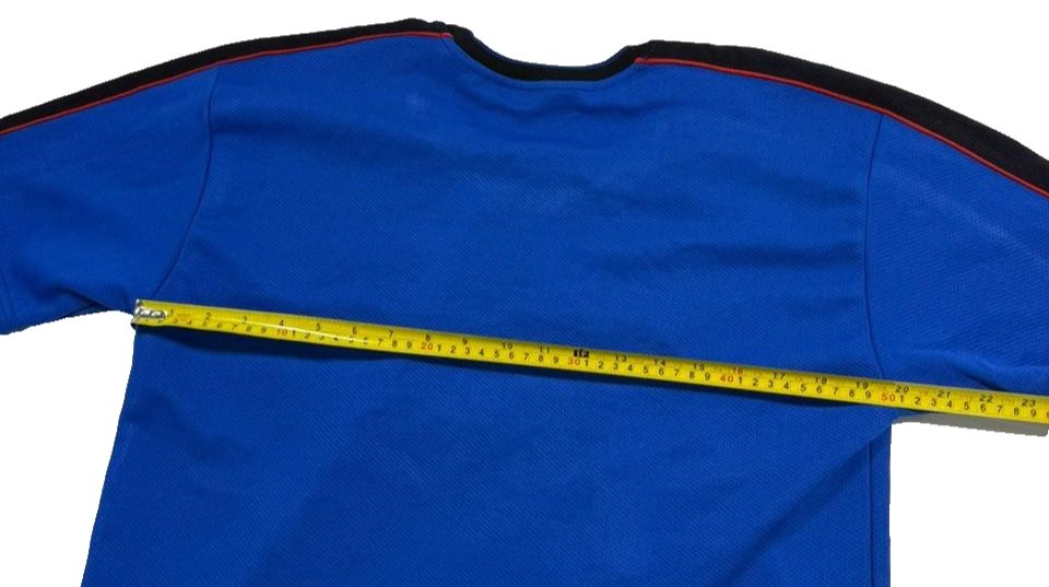 Nike Men's Blue Embroidered Spell Out Swoosh Logo T-Shirt Athletic Sports Size M