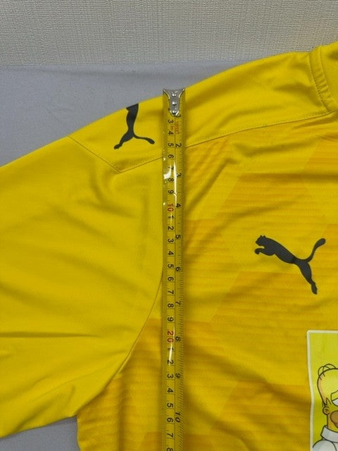 Puma Unisex Yellow Homer Simpson T-Shirt XL Short Sleeve Crewneck